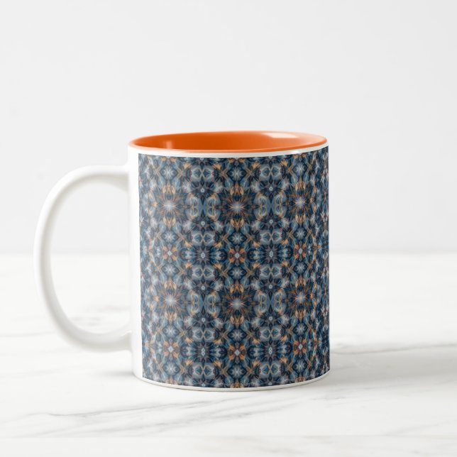 Chill Blue Vibes Zweifarbige Tasse (Links)
