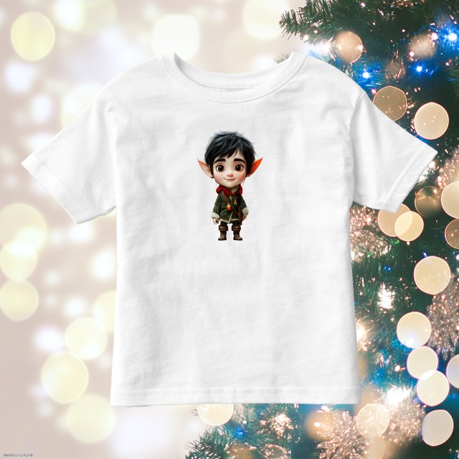 Chill Boy Christmas Elf Kleinkind's T-Shirt (Von Creator hochgeladen)