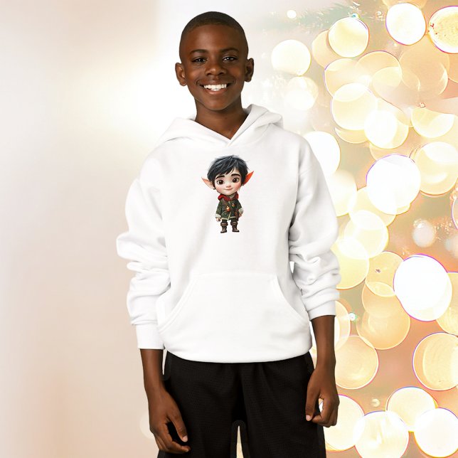 Chill Boy Weihnachts Elf Boy's Hoodie (Von Creator hochgeladen)