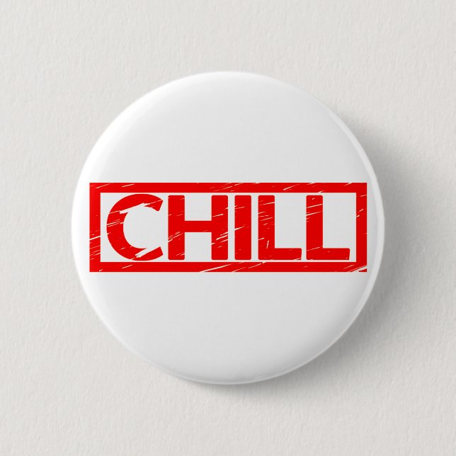 Chill Briefmarke Button (Vorderseite)