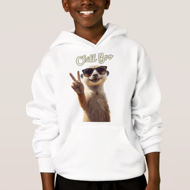 Chill Bro – Lustiger Faultier Hoodie (Vorderseite)