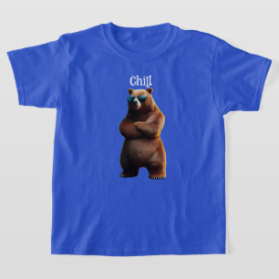 Chill Brown Bear in Sonnenbrille T-Shirt