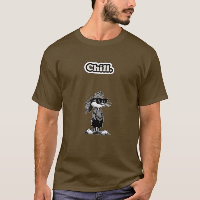 Chill Bunny mit Sonnenbrille T-Shirt (Vorderseite)