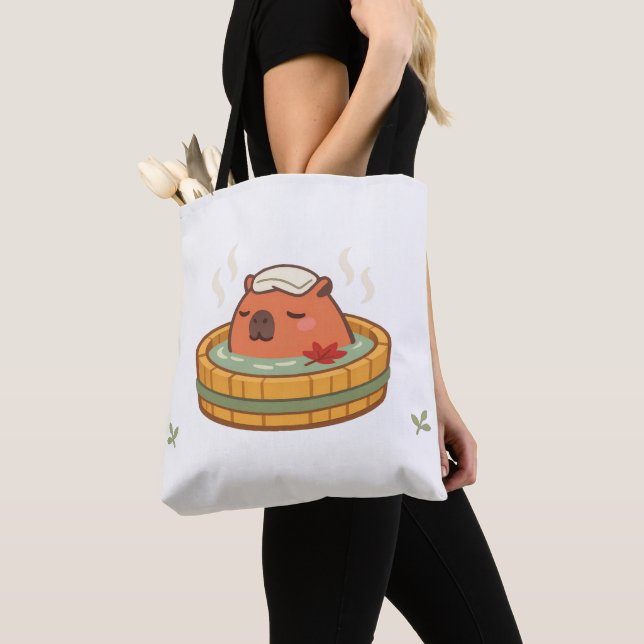 Chill Capybara Onsen Hot Spring-Tasche (Von Nahem)