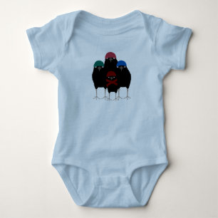 Chill Crows Baby Bodysuit Strampler