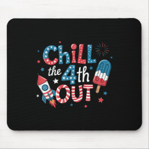 Chill den Vierten raus Eis am Stiel 4. Juli Männer Mousepad