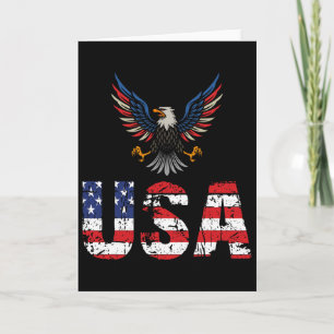 Chill den Vierten raus Unabhängigkeit USA-Flagge L Karte