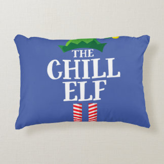 Chill Elf Matching Family Group Weihnachts-Party Dekokissen