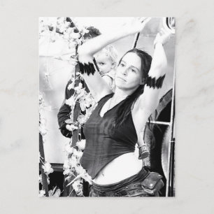 Chill Floor Girl Dancer Postcard Postkarte