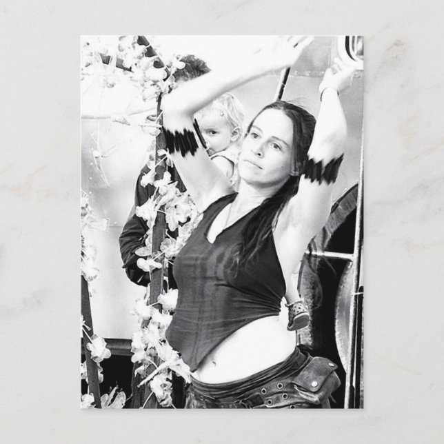 Chill Floor Girl Dancer Postcard Postkarte (Vorderseite)