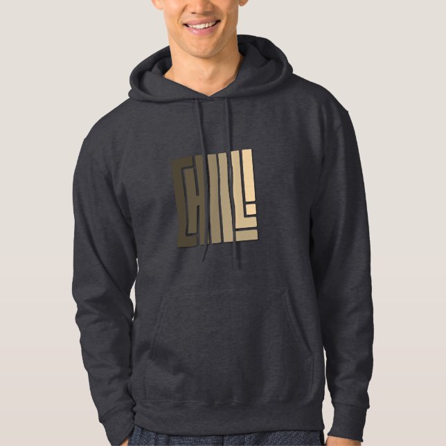 Chill - Funky Vintag auf Grey Edition Hoodie (Vorderseite)