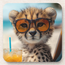 Chill-Gepard Getränkeuntersetzer