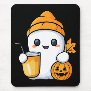 Chill Ghost Warme Kaffee Gemüter Fall Mousepad