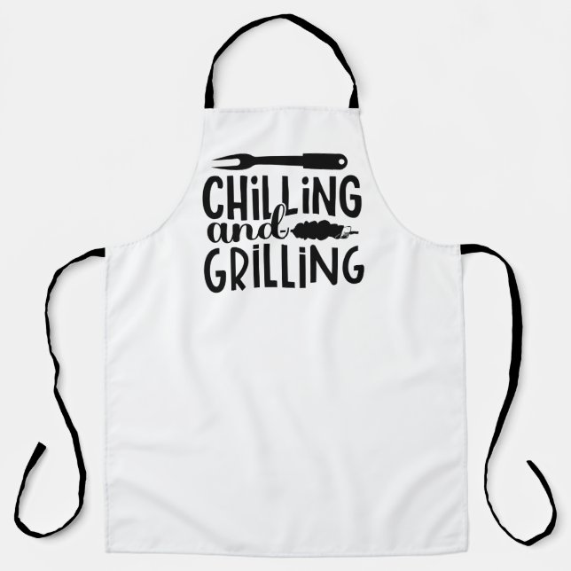Chill & Grill: Stilvolle Schürze (Vorderseite)