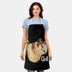 Chill Hanging Sloth Wildlife Animal Lover Zookeepe Schürze