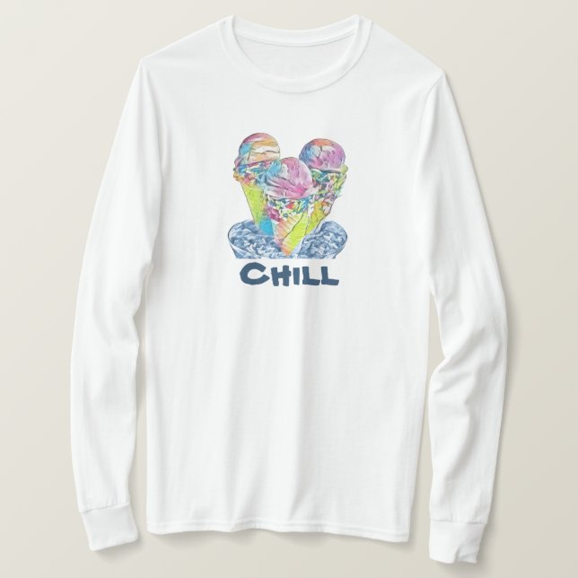 Chill Ice Creme T - Shirt (Design vorne)