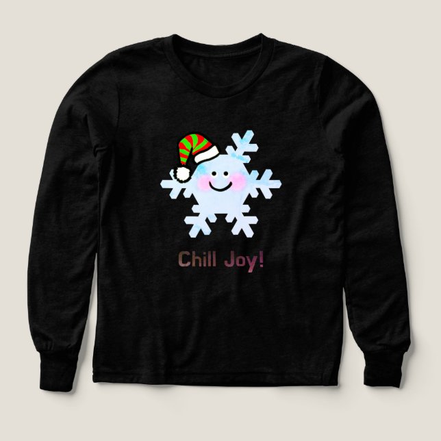 Chill Joy! - Cute Christmas Snowflake Smile (Design Vorderseite)