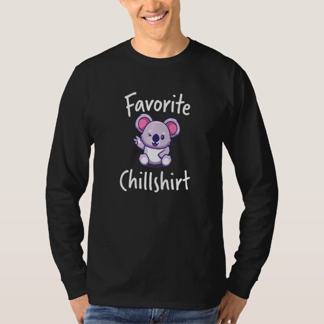 Chill Koala Koalas Nickerchen Schlafen Pajama Nach T-Shirt (Vorderseite)