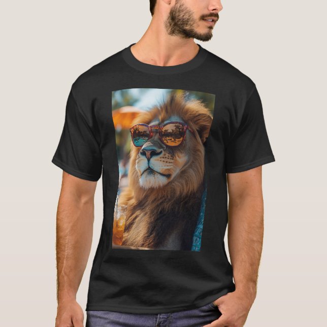 Chill like a King - Der entspannte Löwe T-Shirt (Vorderseite)