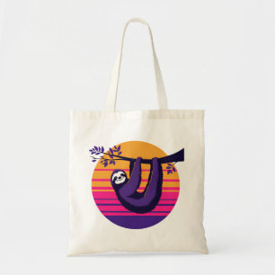 Chill like a sloth - Retro Sunset Sloth Tragetasche