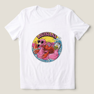 Chill Louisiana Crawfish & Bier T-Shirt! ☀️ 🍹 Tri-Blend Shirt