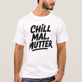 Chill Mal Mutter Funny German Mom Quote T-Shirt