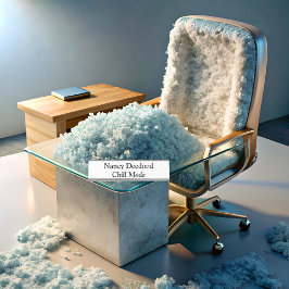 Chill Mode Funny White Schreibtischnamensplakette