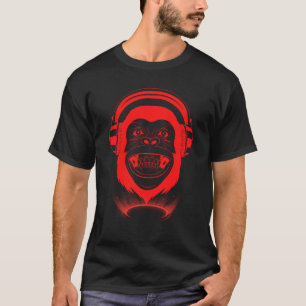 Chill Monkey modische Affen Music Gaming Angesagt  T-Shirt
