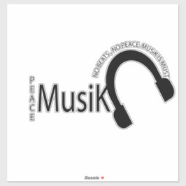 Chill-Musik - Musik-Vibes Aufkleber