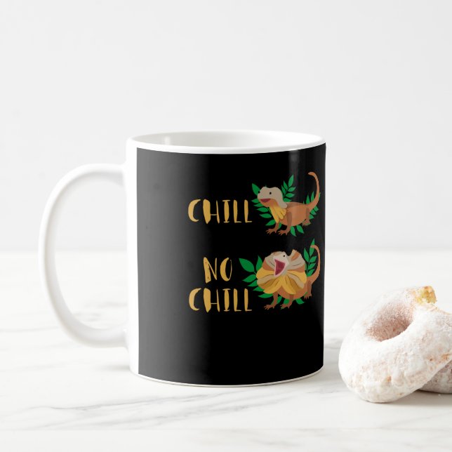 Chill No Chill Lizard Reptiles Kaffeetasse (Mit Donut)