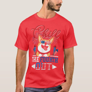 Chill Out Corgi Hund Lover Funny 4. T-Shirt