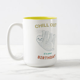 Chill out es ist Ihre Zwei-Tone-Kaffee-Tasse Zweifarbige Tasse