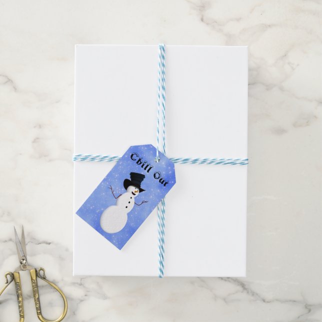 "Chill Out Gift"-Tag Geschenkanhänger (Mit Garn)