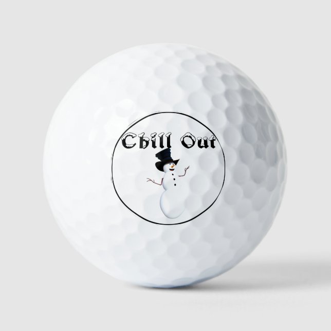 Chill Out Golf Balls Golfball (Vorderseite)