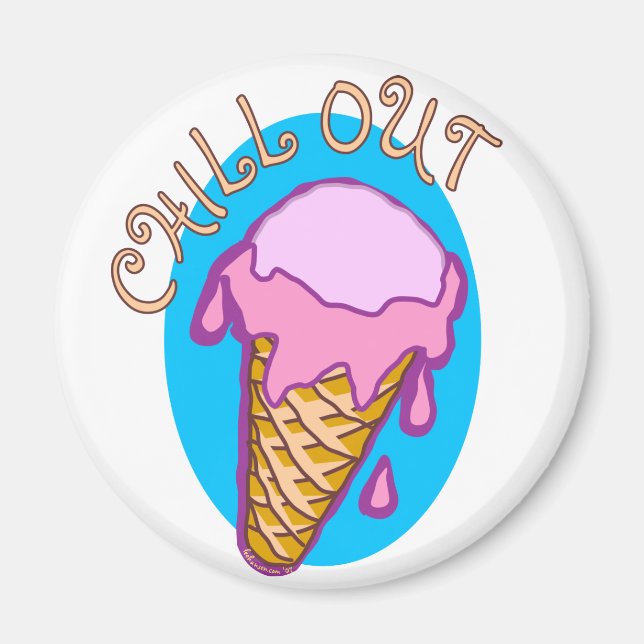 Chill Out Ice Creme Magnet (Vorne)