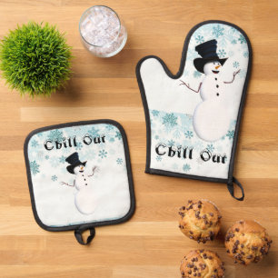 Chill Out Oven Mitt & Pot Holder Ofenhandschuh & Topflappen-Set