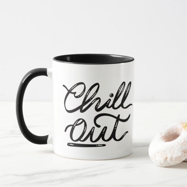 Chill Out Retro Vibes Tasse (Mit Donut)