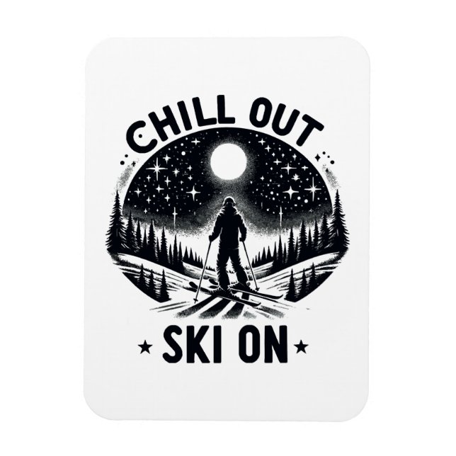 Chill out Ski on Magnet (Vertikal)