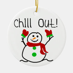 Chill Out Snowman Keepake Ornament