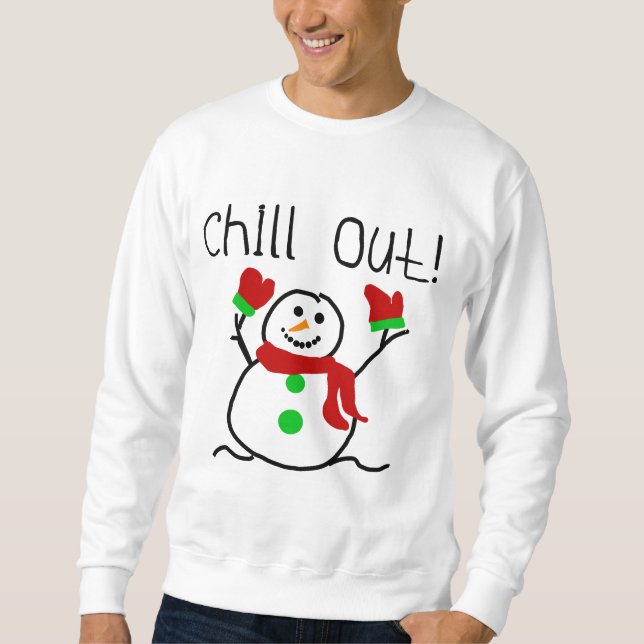 Chill Out Snowman Tshirts und Geschenke (Vorderseite)