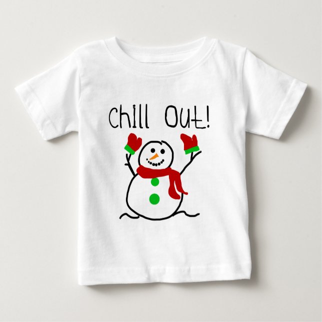 Chill Out Snowman Tshirts und Geschenke (Vorderseite)