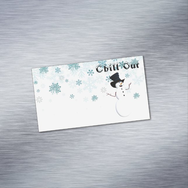 Chill Out Visitenkartenmagnet (Beispiel)
