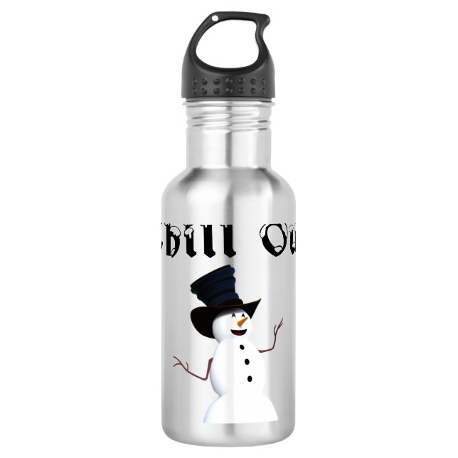 Chill Out Water Flasche Edelstahlflasche (Vorderseite)
