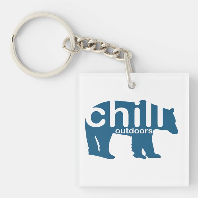 Chill Outdoorbär Schlüsselanhänger (Vorderseite)
