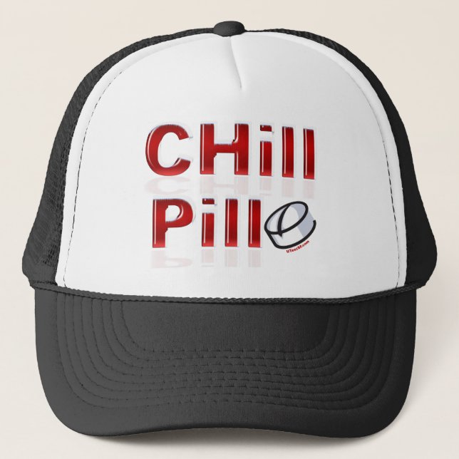 Chill Pill Funny PMS Truckerkappe (Vorderseite)