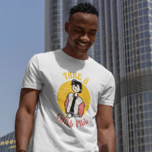Chill Pill Retro Charakter T-Shirt