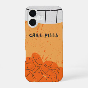 'Chill Pills' Medizinflasche Gute Vibes Humor iPhone 16 Hülle