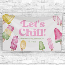 Chill Pink Retro Popsicle Birthday Party