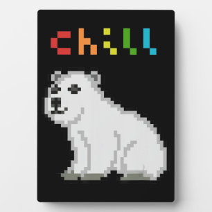 Chill Polar Bear Animal Lover Fotoplatte