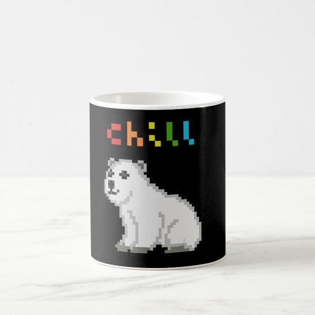 Chill Polar Bear Animal Lover Kaffeetasse (Mittel)